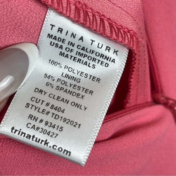 Trina Turk Short Sleeve V-Neck Jumpsuit‎ Size 8 Women - Picture 13 of 14